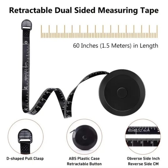Pink Tape Measure 60 Inch Retractable Measuring Tape for Body and more - Picture 6 of 6